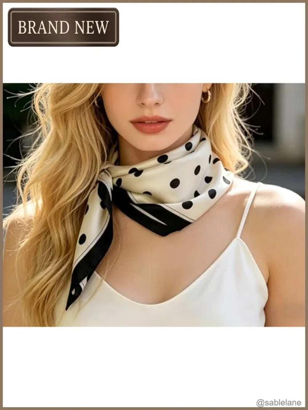 Faux Silk Satin Square Scarf 27.5